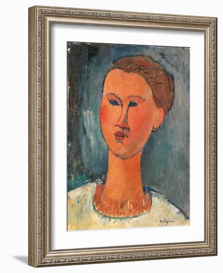 Portrait of a Young Woman-Amedeo Modigliani-Framed Giclee Print