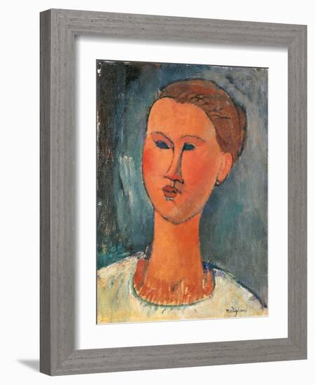 Portrait of a Young Woman-Amedeo Modigliani-Framed Giclee Print