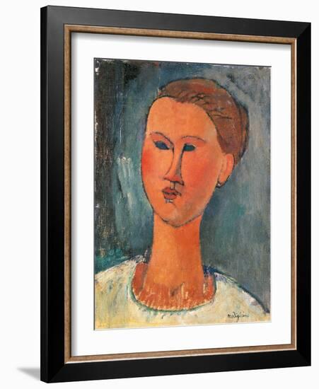 Portrait of a Young Woman-Amedeo Modigliani-Framed Giclee Print