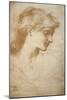 Portrait of a Young Woman-Edward Burne-Jones-Mounted Giclee Print