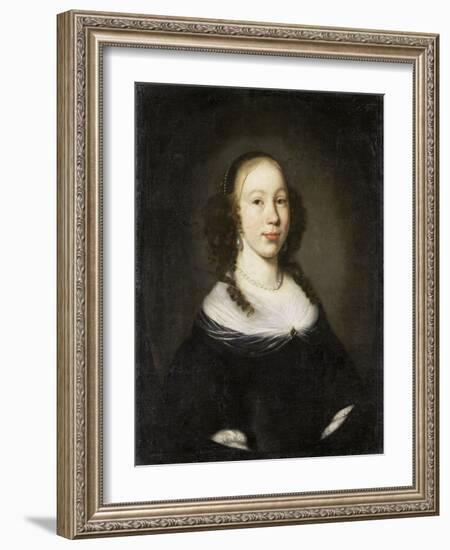Portrait of a Young Woman-Nicolaes Maes-Framed Art Print