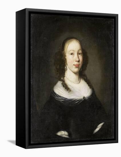 Portrait of a Young Woman-Nicolaes Maes-Framed Stretched Canvas