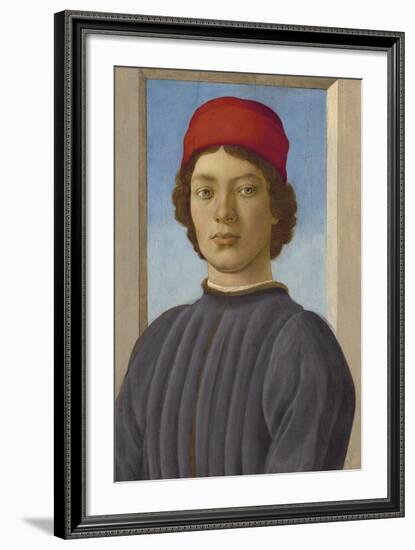 Portrait of a Youth, c. 1485-Filippino Lippi-Framed Premium Giclee Print