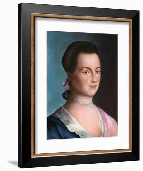 Portrait of Abigail Adams after a Painting-Benjamin Blythe-Framed Giclee Print