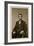 Portrait of Abraham Lincoln (1809-65) (B/W Photo)-Mathew Brady-Framed Giclee Print