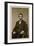 Portrait of Abraham Lincoln (1809-65) (B/W Photo)-Mathew Brady-Framed Giclee Print
