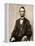 Portrait of Abraham Lincoln, 1861-65-Mathew Brady-Framed Premier Image Canvas