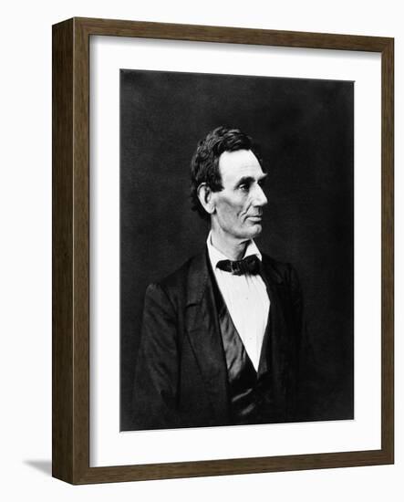 Portrait of Abraham Lincoln.American Statesman (1809 to 1865)-Unknown Artist-Framed Giclee Print