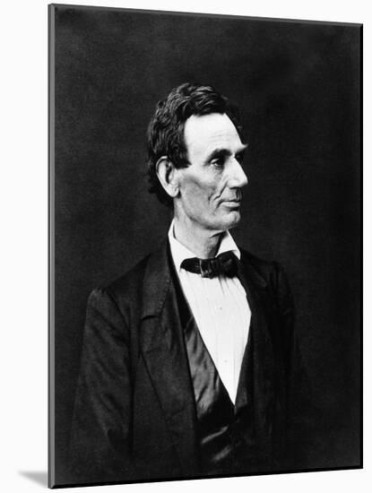 Portrait of Abraham Lincoln.American Statesman (1809 to 1865)-Unknown Artist-Mounted Giclee Print