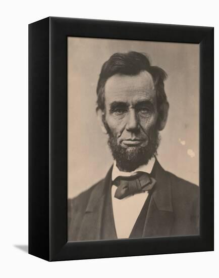 Portrait of Abraham Lincoln, November 1863, Printed c.1910-Alexander Gardner-Framed Premier Image Canvas