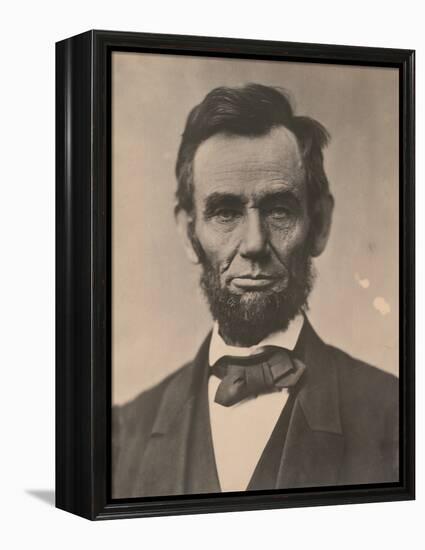 Portrait of Abraham Lincoln, November 1863, Printed c.1910-Alexander Gardner-Framed Premier Image Canvas