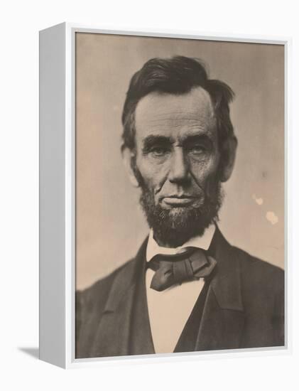 Portrait of Abraham Lincoln, November 1863, Printed c.1910-Alexander Gardner-Framed Premier Image Canvas