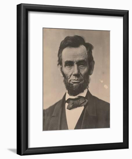 Portrait of Abraham Lincoln, November 1863, Printed c.1910-Alexander Gardner-Framed Photographic Print