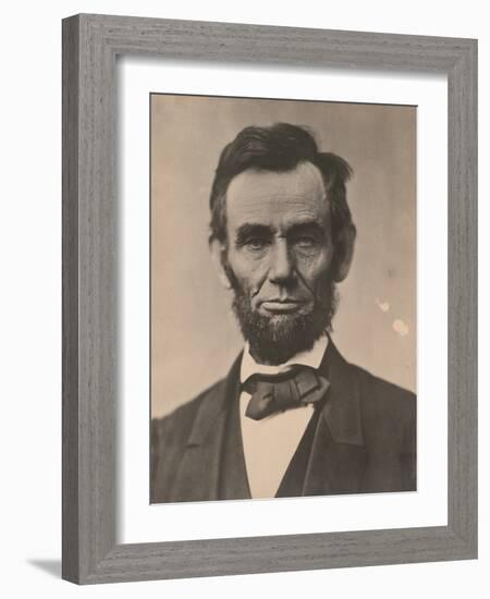 Portrait of Abraham Lincoln, November 1863, Printed c.1910-Alexander Gardner-Framed Photographic Print