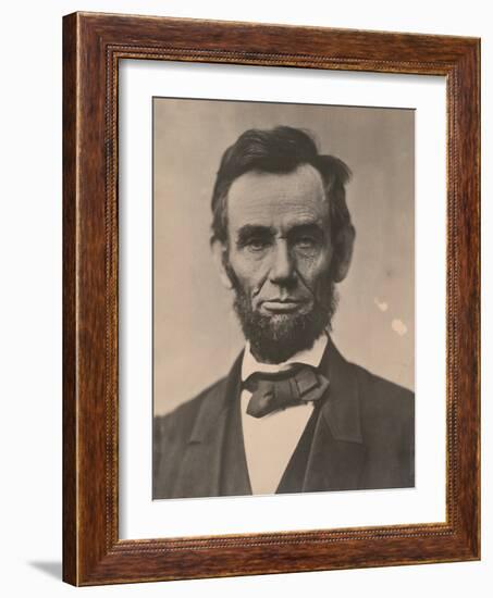 Portrait of Abraham Lincoln, November 1863, Printed c.1910-Alexander Gardner-Framed Photographic Print