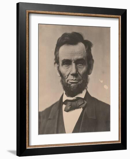 Portrait of Abraham Lincoln, November 1863, Printed c.1910-Alexander Gardner-Framed Photographic Print