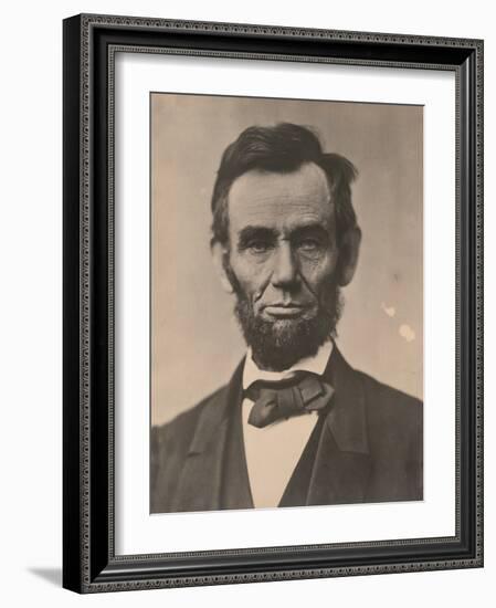 Portrait of Abraham Lincoln, November 1863, Printed c.1910-Alexander Gardner-Framed Photographic Print