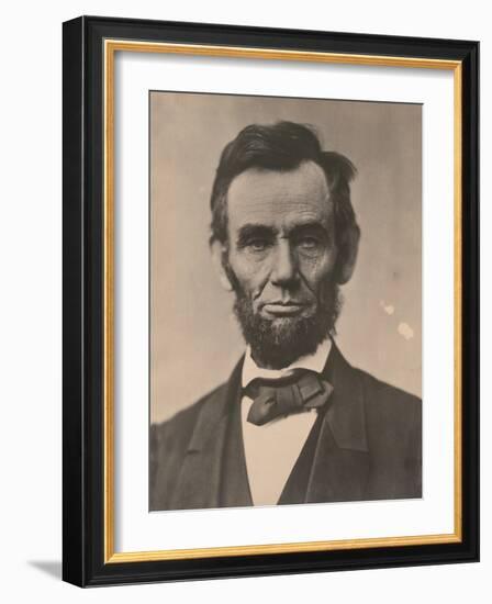 Portrait of Abraham Lincoln, November 1863, Printed c.1910-Alexander Gardner-Framed Photographic Print