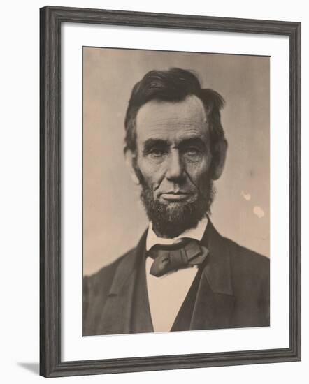 Portrait of Abraham Lincoln, November 1863, Printed c.1910-Alexander Gardner-Framed Photographic Print