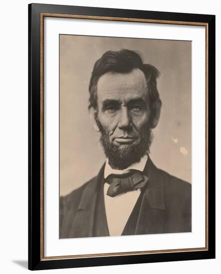 Portrait of Abraham Lincoln, November 1863, Printed c.1910-Alexander Gardner-Framed Photographic Print