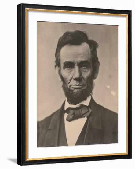 Portrait of Abraham Lincoln, November 1863, Printed c.1910-Alexander Gardner-Framed Photographic Print