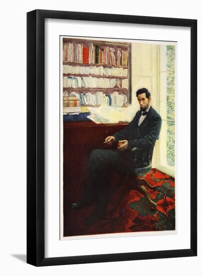 Portrait of Abraham Lincoln-Howard Pyle-Framed Giclee Print