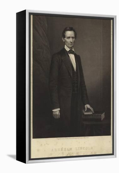 Portrait of Abraham Lincoln-Mathew Brady-Framed Premier Image Canvas