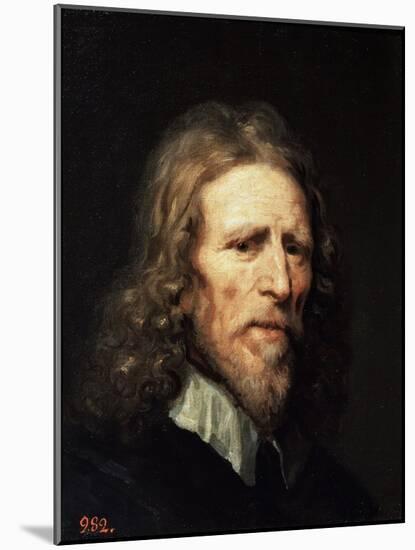 Portrait of Abraham Van Der Doort, before 1640-William Dobson-Mounted Giclee Print