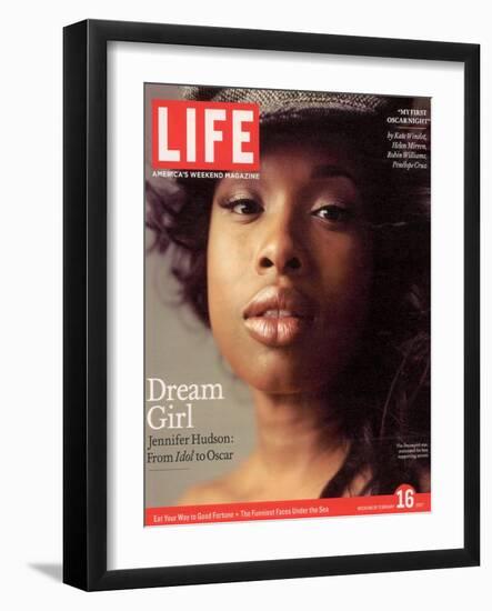 Portrait of Academy Award Nominee Jennifer Hudson, February 16, 2007-Peggy Sirota-Framed Photographic Print