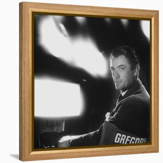 Portrait of Actor Gregory Peck-Allan Grant-Framed Premier Image Canvas