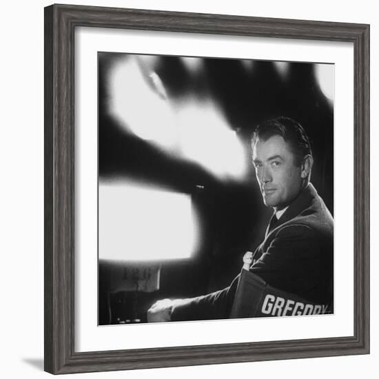 Portrait of Actor Gregory Peck-Allan Grant-Framed Premium Photographic Print