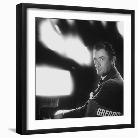 Portrait of Actor Gregory Peck-Allan Grant-Framed Premium Photographic Print