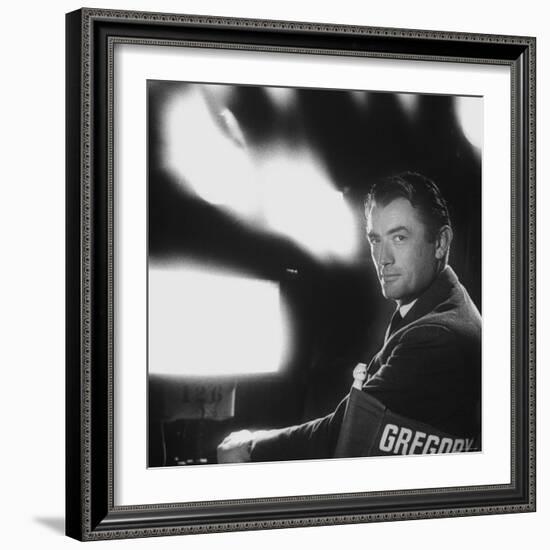 Portrait of Actor Gregory Peck-Allan Grant-Framed Premium Photographic Print