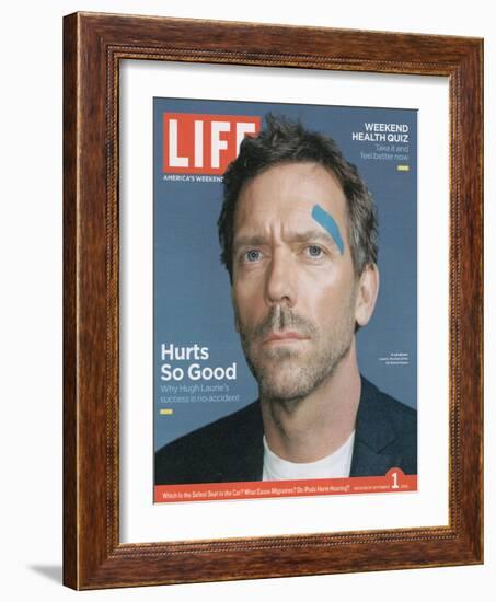 Portrait of Actor Hugh Laurie, September 1, 2006-Cass Bird-Framed Photographic Print