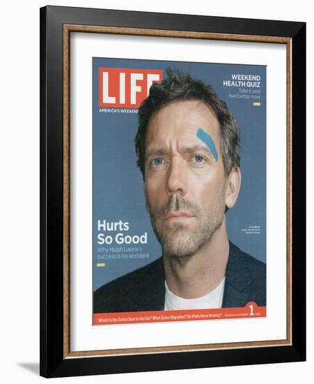 Portrait of Actor Hugh Laurie, September 1, 2006-Cass Bird-Framed Photographic Print