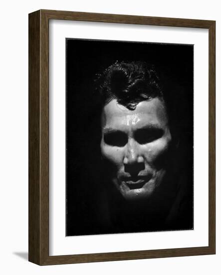 Portrait of Actor Jack Palance Looking Like a Jack O' Lantern-Loomis Dean-Framed Photographic Print