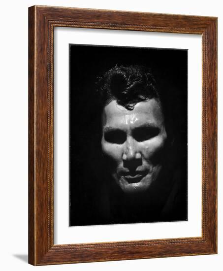 Portrait of Actor Jack Palance Looking Like a Jack O' Lantern-Loomis Dean-Framed Photographic Print