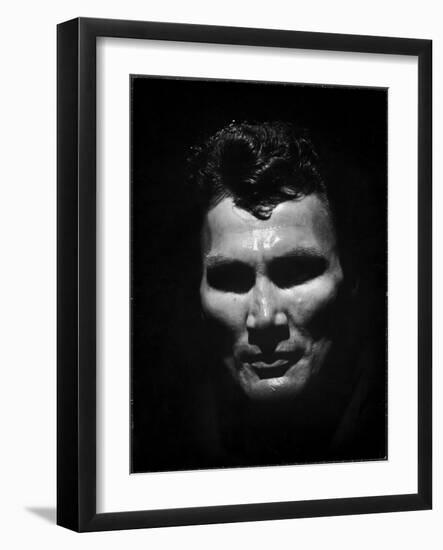 Portrait of Actor Jack Palance Looking Like a Jack O' Lantern-Loomis Dean-Framed Photographic Print