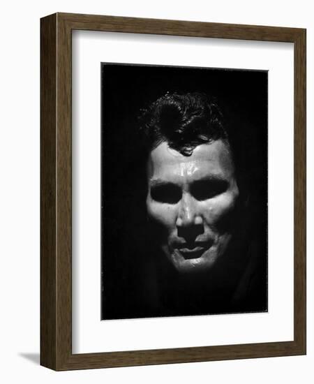 Portrait of Actor Jack Palance Looking Like a Jack O' Lantern-Loomis Dean-Framed Photographic Print