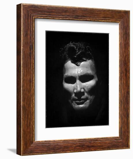 Portrait of Actor Jack Palance Looking Like a Jack O' Lantern-Loomis Dean-Framed Photographic Print