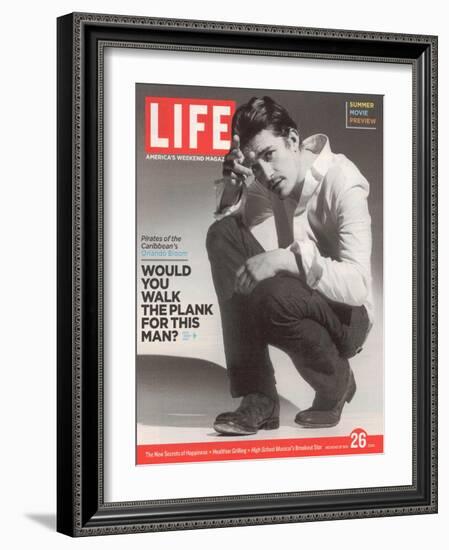 Portrait of Actor Orlando Bloom, May 26, 2006-null-Framed Photographic Print