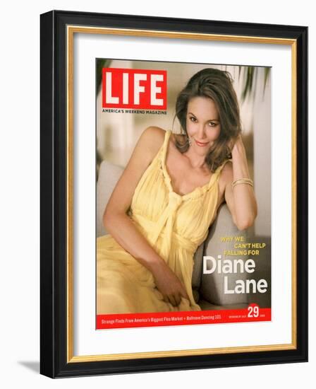 Portrait of Actress Diane Lane at Home, July 29, 2005-Guy Aroch-Framed Photographic Print