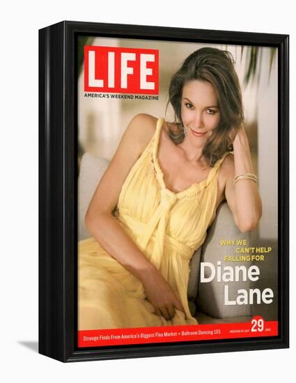 Portrait of Actress Diane Lane at Home, July 29, 2005-Guy Aroch-Framed Premier Image Canvas