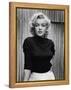 Portrait of Actress Marilyn Monroe on Patio of Her Home-Alfred Eisenstaedt-Framed Premier Image Canvas