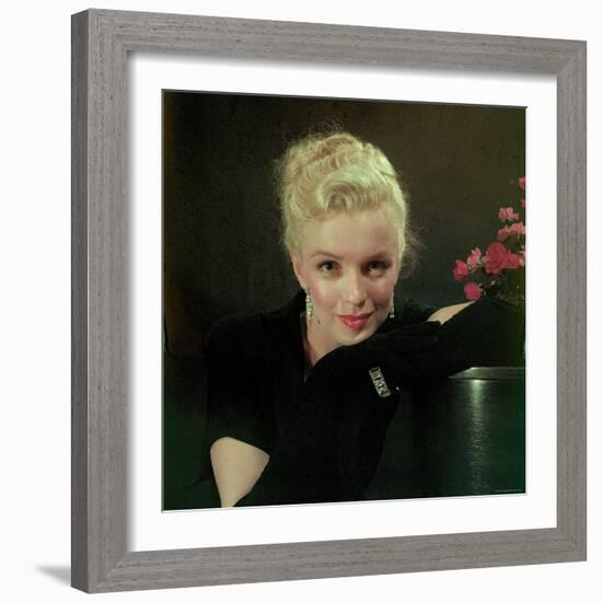 Portrait of Actress Marilyn Monroe-Ed Clark-Framed Premium Photographic Print