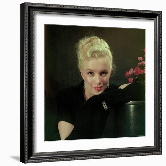 Portrait of Actress Marilyn Monroe-Ed Clark-Framed Premium Photographic Print