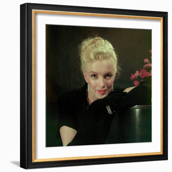 Portrait of Actress Marilyn Monroe-Ed Clark-Framed Premium Photographic Print