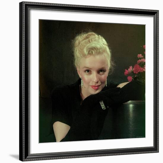 Portrait of Actress Marilyn Monroe-Ed Clark-Framed Premium Photographic Print