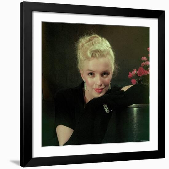 Portrait of Actress Marilyn Monroe-Ed Clark-Framed Premium Photographic Print