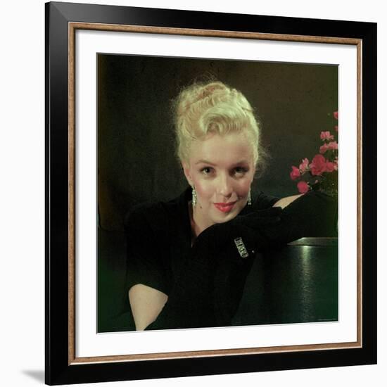 Portrait of Actress Marilyn Monroe-Ed Clark-Framed Premium Photographic Print